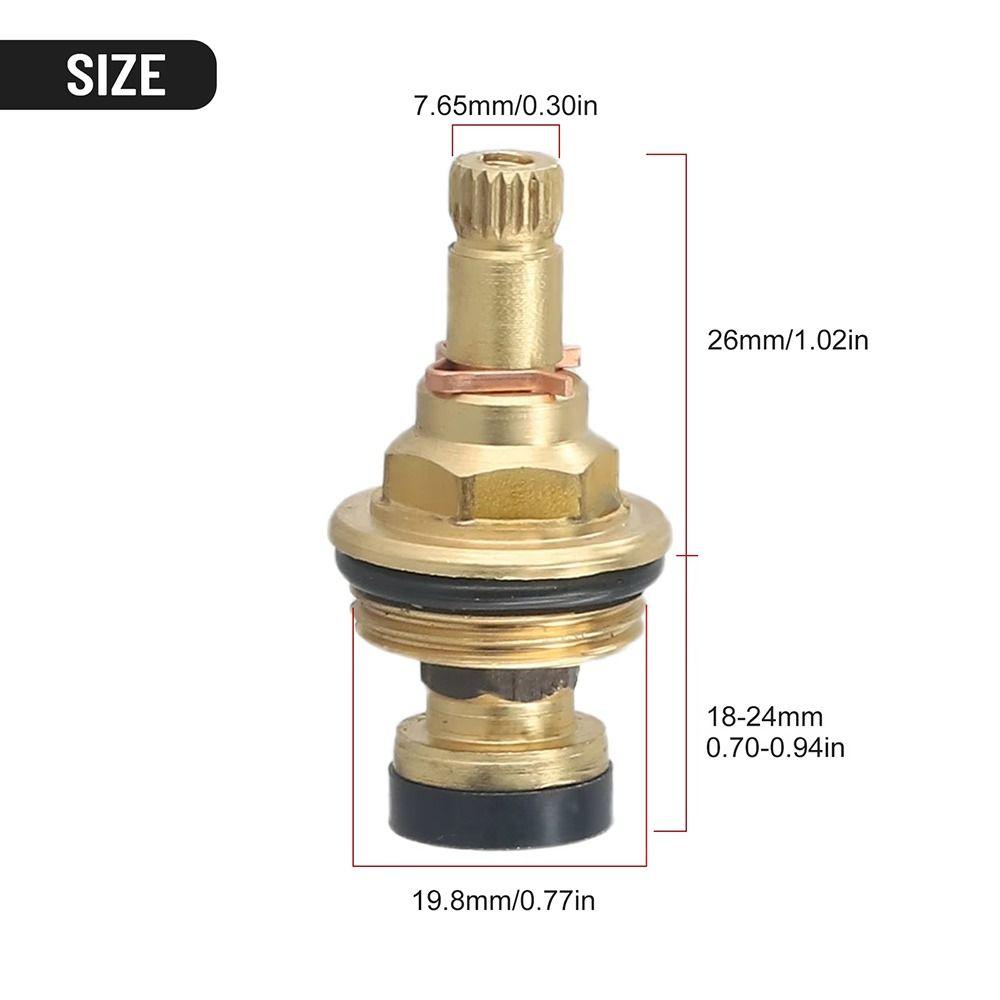 6Pcs 20 Tooth Faucet Cartridges Replacement Quick Tap Valve Durable Faucet Valve Core