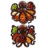 Octopus Design Wood Novelty Unique Serving Tray Board for Cheese Meats & Fruit Ocean Themed Party Food Tray for Seafood Lovers