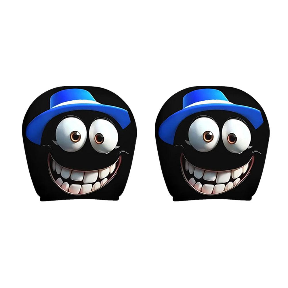 Funny Car Seat Mask Headrest Cover Full Face Car Interior Seats Halloween Decoration Funny Headrest Covers For Cars