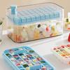 Ice Cube Trays with Bin Ice Shovel 100/200 Cavity Stackable Ice Molds for Freezer One Click Press Easy Release Ice Maker for Cocktails Whiskey Juice