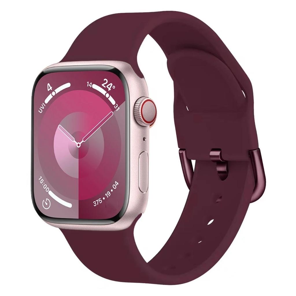 Silicone Strap For Apple Watch Band 11 10 9 8 7 46mm 42mm 45mm 41mm Ultra 3 49mm Sports Bracelet iWatch 6 5 4 SE 44mm 40mm Belt