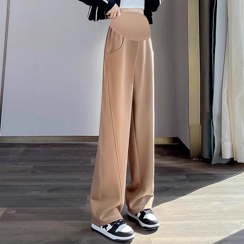 Maternity Adjustable Tummy Support Slim Fit Wide Leg Pants - Spring/Summer 2025 L