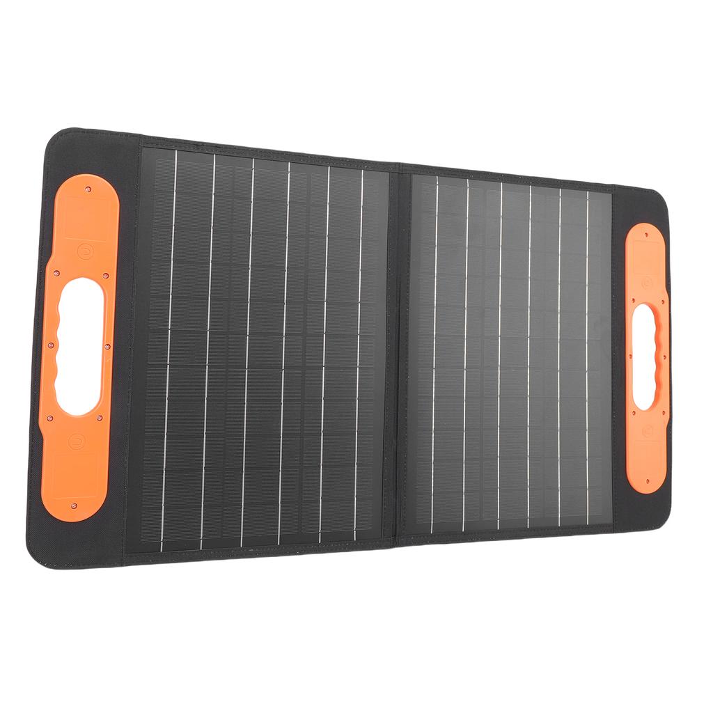 100W Faltbares Solarpanel Camping   Hohe Effizienz USB A Typ C Ausgang für Powerstation, Kompatibel mit 5V und 12V Geräten