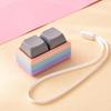 Lightweight Push Button Stress Relieving Toy with Lanyard Sensory Fidget Toy for ADHD Adults Kids Anxiety Relief