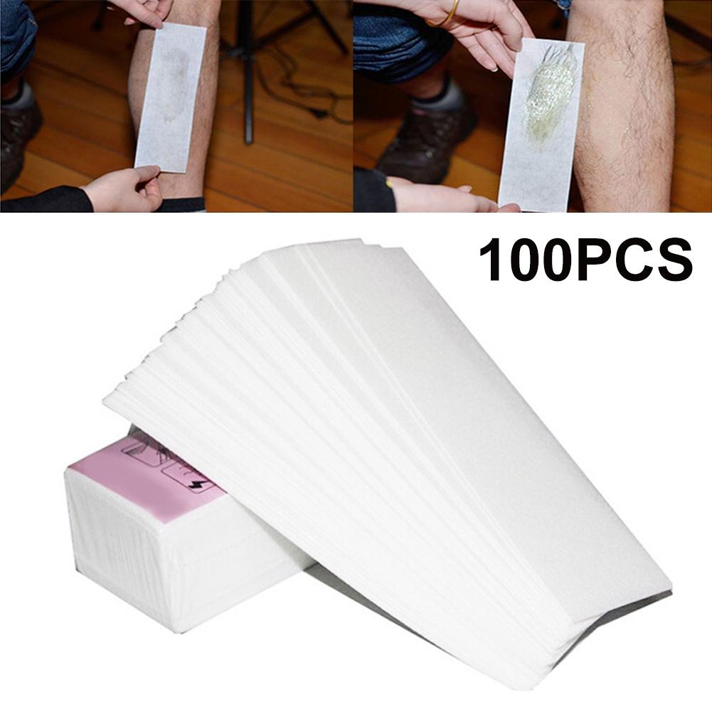 

BEAUTY-NAIL GOODS 100 шт одноразовая нетканая восковая бумага для депиляции аксессуары для удаления волос на ногах 100pcs