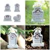 Pet Memorial Headstones Resin Tombstone for Garden Cemetery with Engraved Word Pet Loss Gravestones Garden Pet Monuments