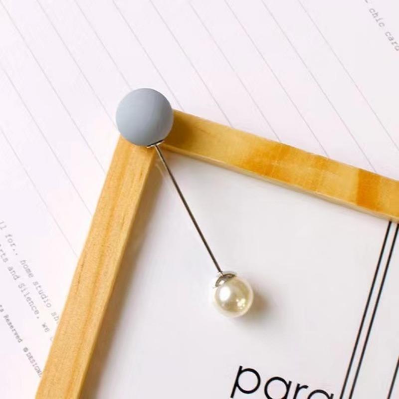 1 szt. Szal szalik ozdoba szpilki podwójna perła broszka akcesoria DIY