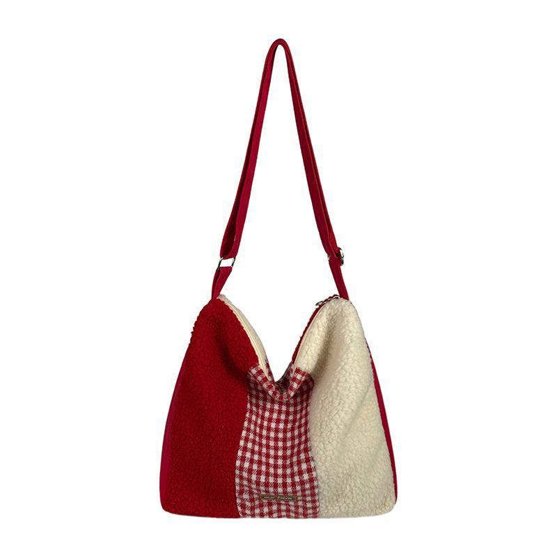Sac Cabas Rayé - Grande Capacité, Style Décontracté, Sac Bandoulière Unique