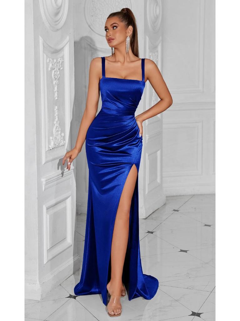 Women's High-End Spaghetti Strap Slimming Evening Dress