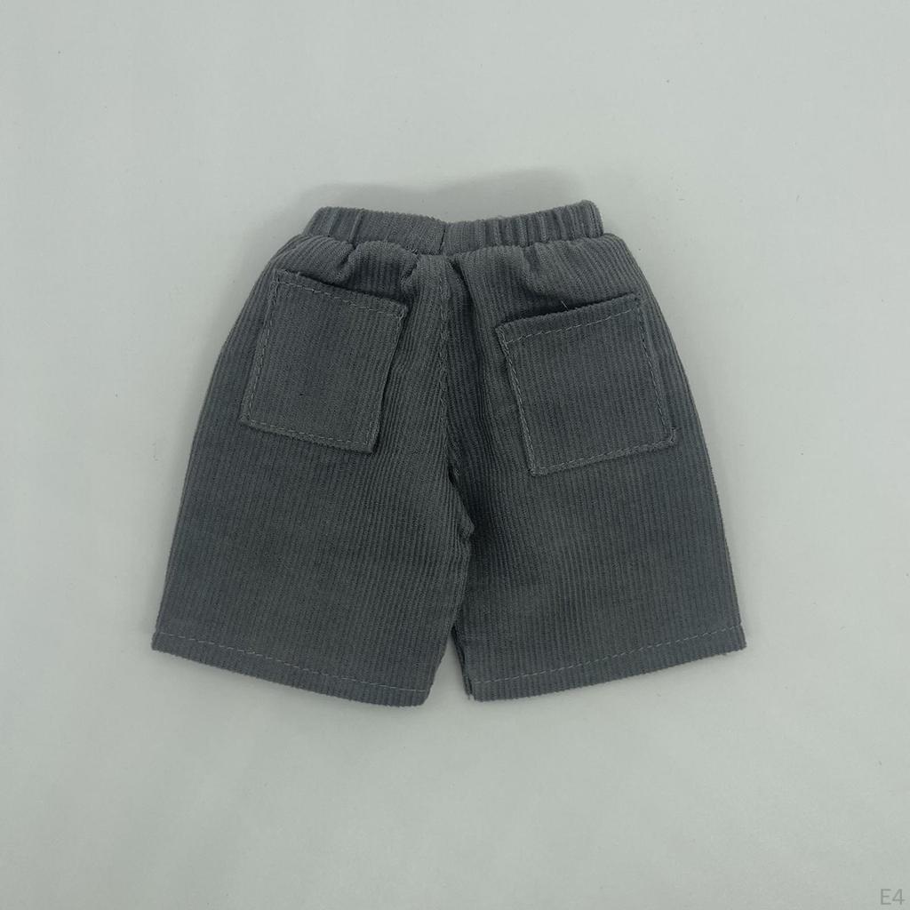 1/12 Male Short Pants, Handmade Doll Clothes Costume, Miniature for 6in Model, Figures