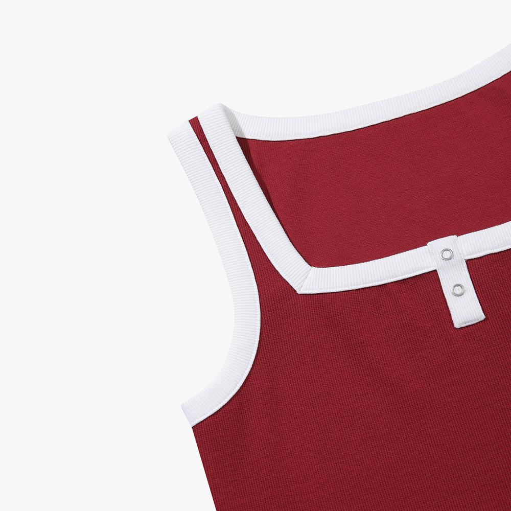 diadora Square Neck Sleeveless Red