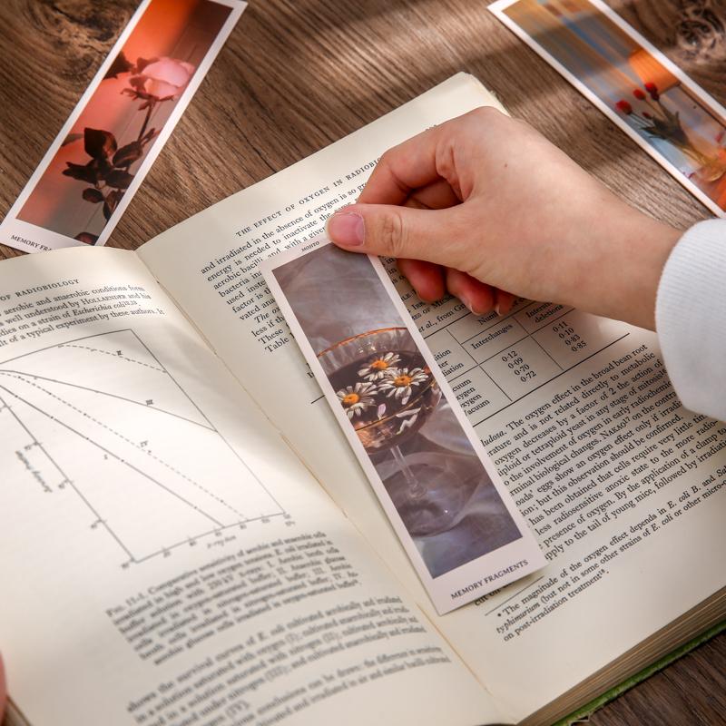 30pcs Warmth Series Bookmark Set White Card Paper Memo Page Marker for Books Unique Reading Gift
