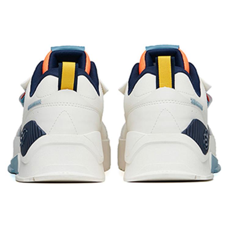 Anta Life Collection Slip Resistant Abrasion Resistant Low top Skateboard Shoes Men's White Blue 912238081-4