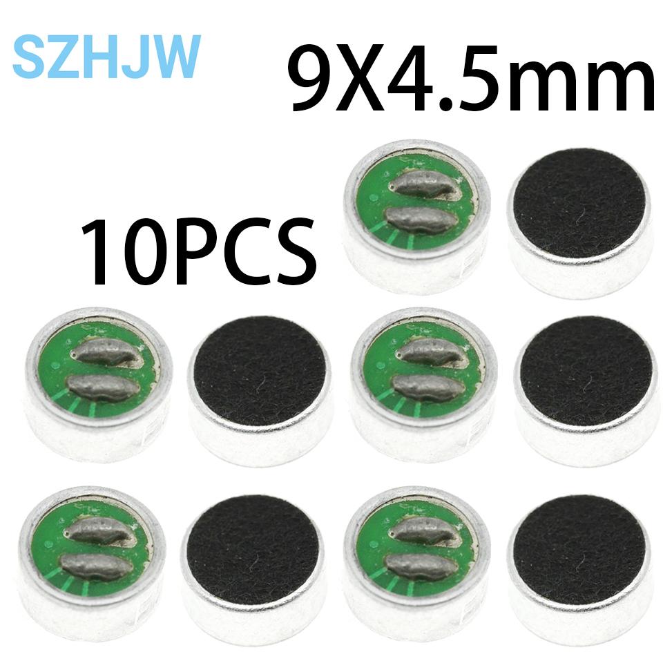 

10pcs 4.5*2.2mm 6*2.2mm 6*5mm 9*7mm 9X4.5mm Electret Microphone Condenser Pickup Microphone 52DB With 2pin