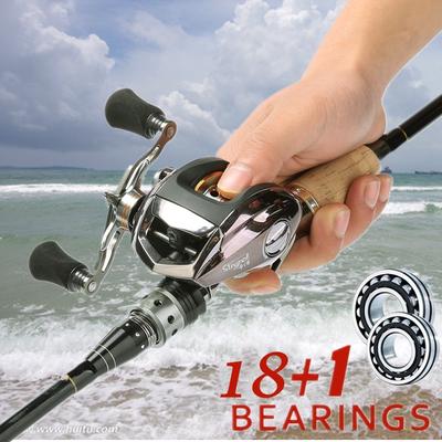 Baitcasting Fishing Reel 18+1BB Casting Reel for Lure Fishing Saltwater /Freshwater Fishing Trackle