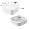 Yamazaki (Yamazaki Industries) Easy-to-Warm, Standing Frozen Rice Container, Single Serving, 2-Pack, White, Tower 1471