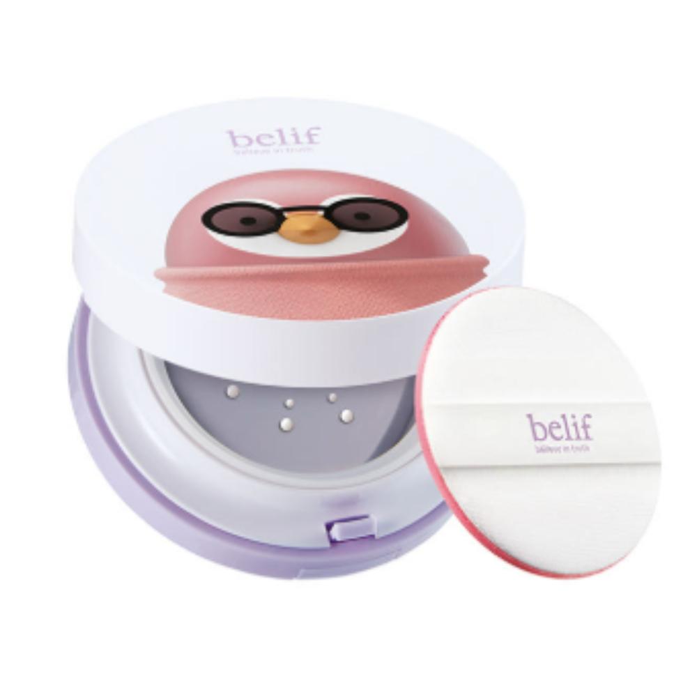belif Happy Bo Sun Metal Cushion 15g (SPF50+ PA+++) - Long-lasting UV Protection & Cooling Sun Care for Sensitive Skin