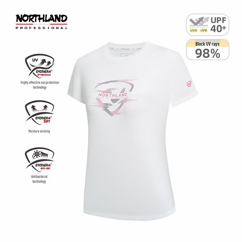 NORTHLAND Women s Outdoor Short Sleeve T-Shirt NTSEH2315S 175/96A