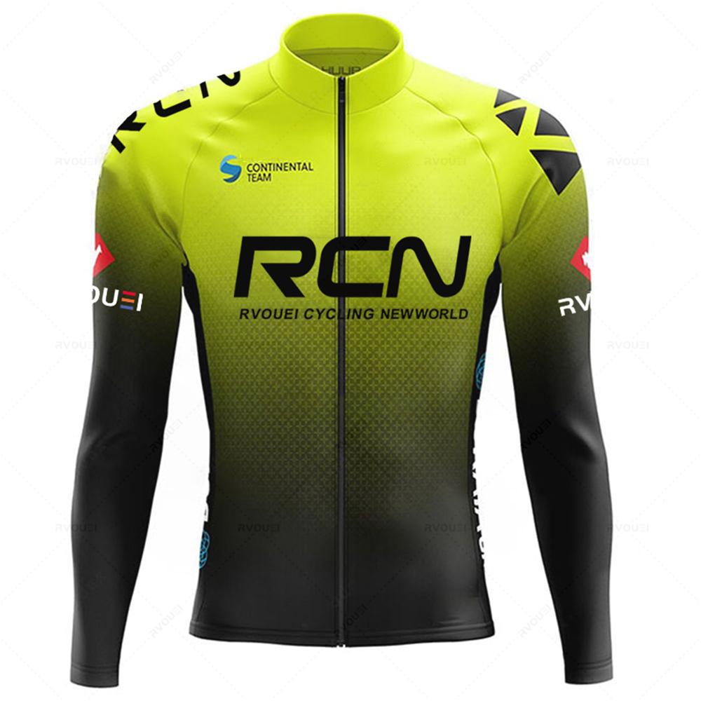 2025 Rcn Autumn Cycling Jersey Set Bicycle Sportwear Suit MTB Uniform Ropa Ciclismo Road Bike Clothing Bicicleta Long Bib Pants