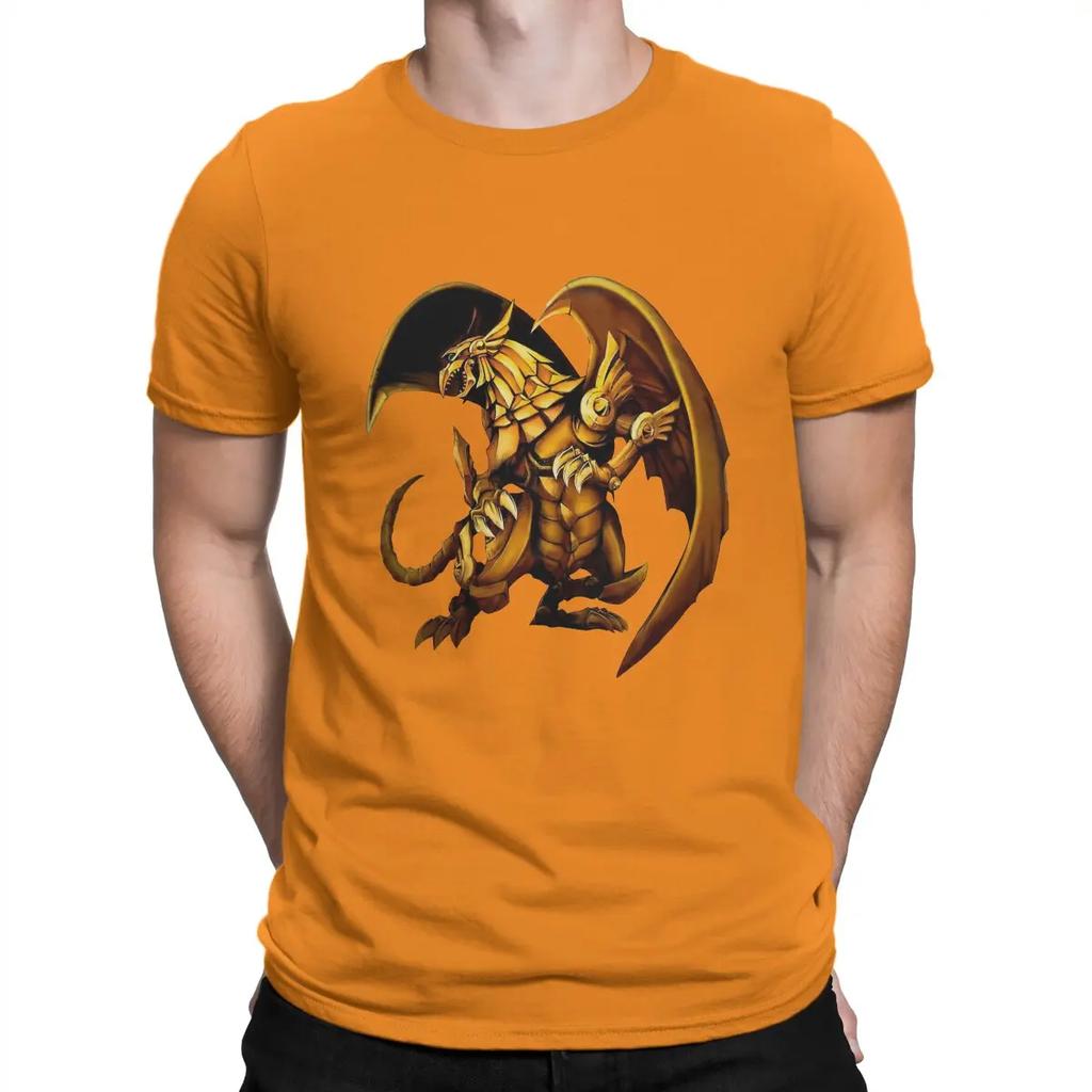 Yu Gi Oh Duel Monsters Card Game Creative TShirt for The Winged Dragon of Ra Collar Pure Cotton T Shirt Gift Clothes Unisex