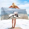 Bull Terrier Print Large Beach Towel for Bath Travel Outdoors Lightweight Soft Towels Super Absorbent Sandproof Quick Dry Towel
