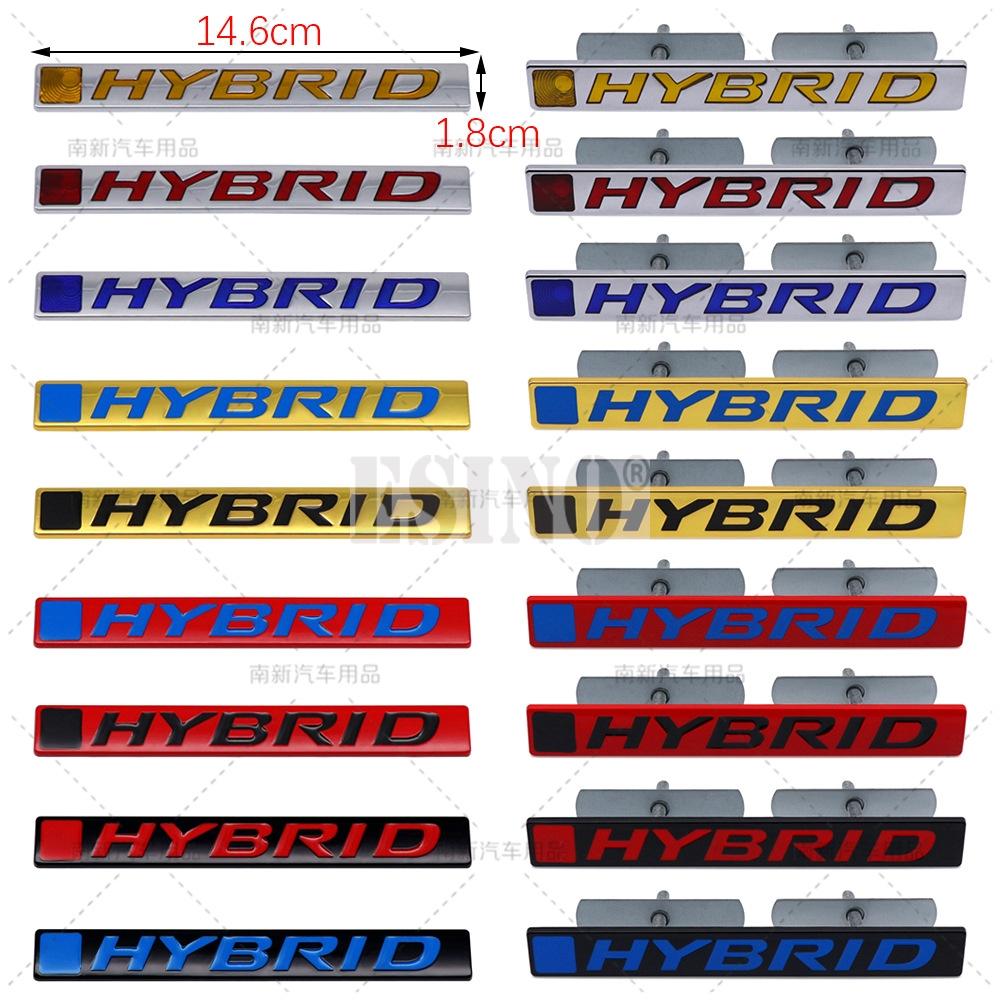Car Styling Hybrid 3D Grill Rear Trunk Metal Chrome Zinc Alloy Emblem Badge