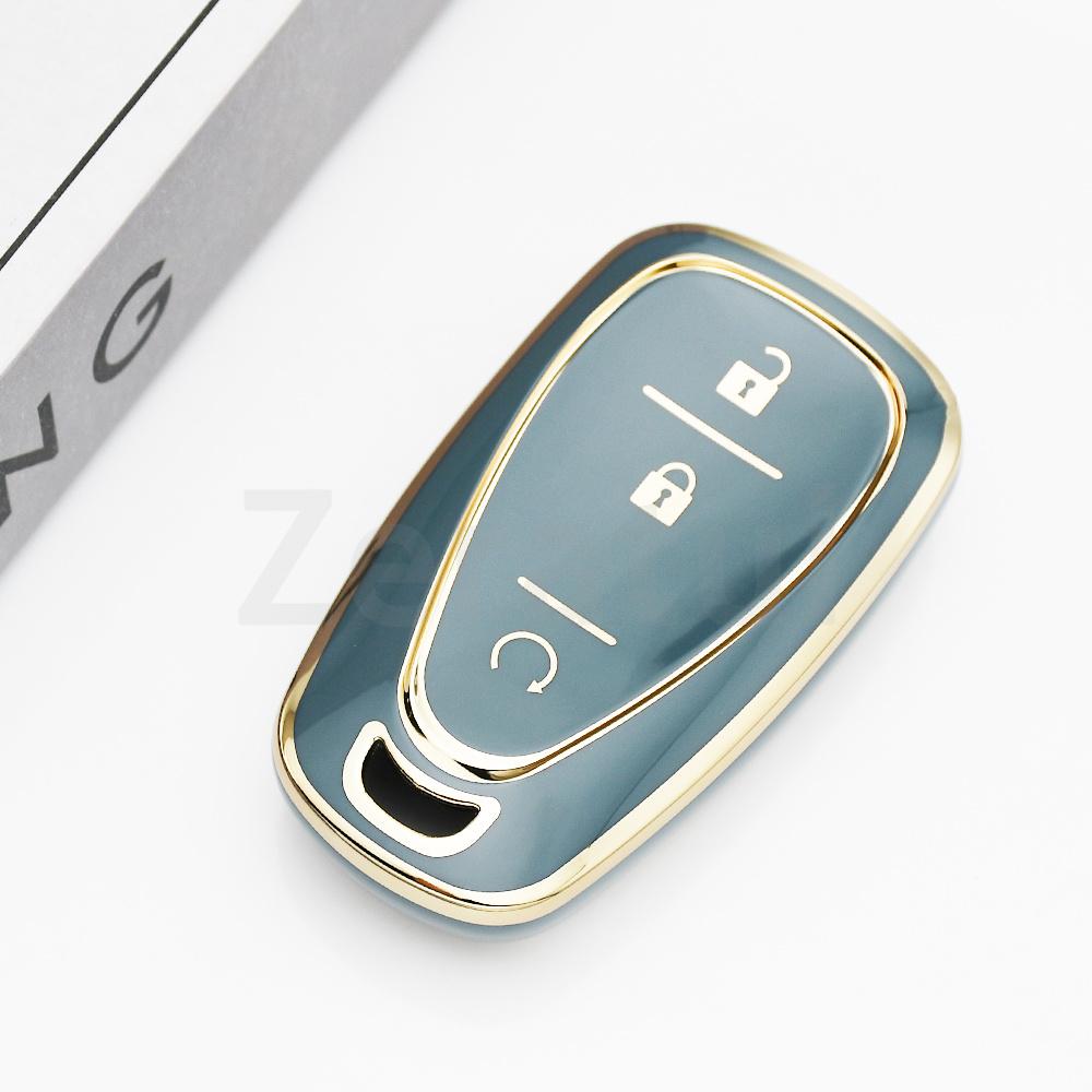 Tpu 3 Buttons Car Key Case Cover Smart Key Shell For Chevrolet Chevy Malibu Camaro Cruze Traverse Spark Equinox Sonic Volt Bolt