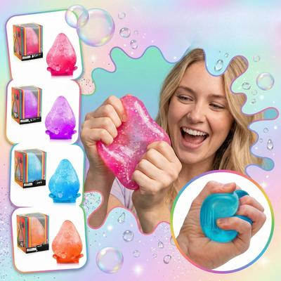 Sensory Squeeze Toy Smooth Gel Texture Stress Relief Squishy Toy Soft Flexible Tactile Sensory Fidget Toy for Hand Exercise and Relaxation