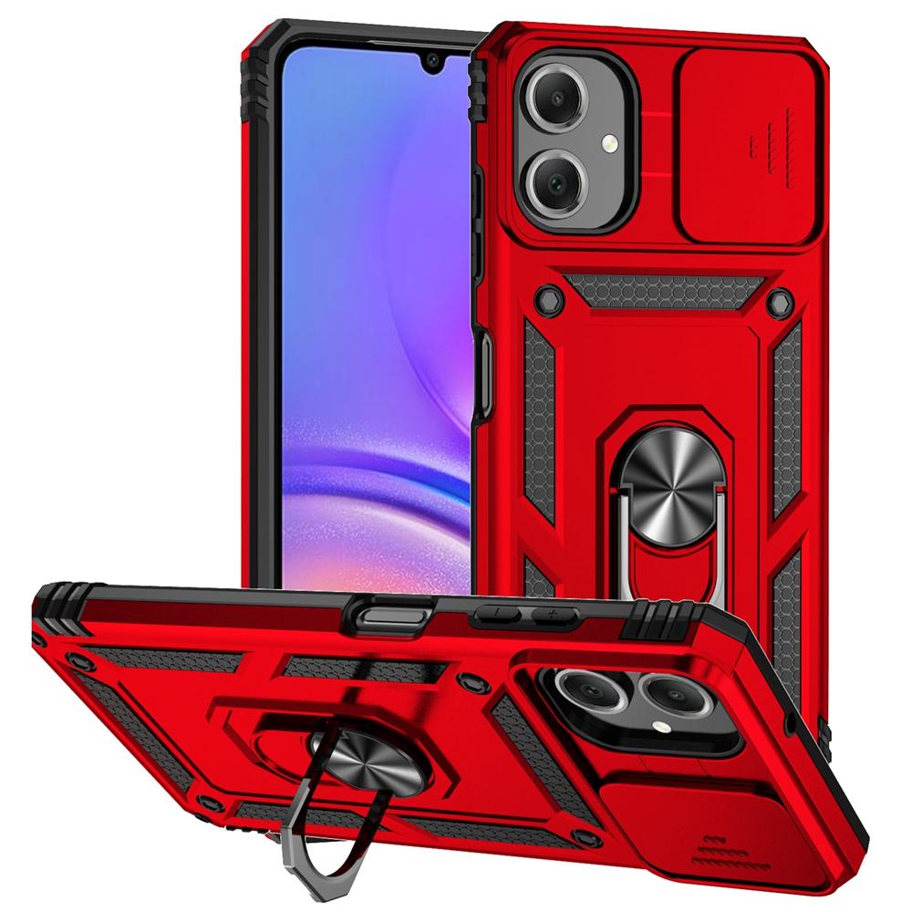 For Samsung Galaxy A07 Case Car Magnetic Ring Stand Armor Phone Cases for Galaxy A07 A 07 GalaxyA07 Slide Lens Protection Cover