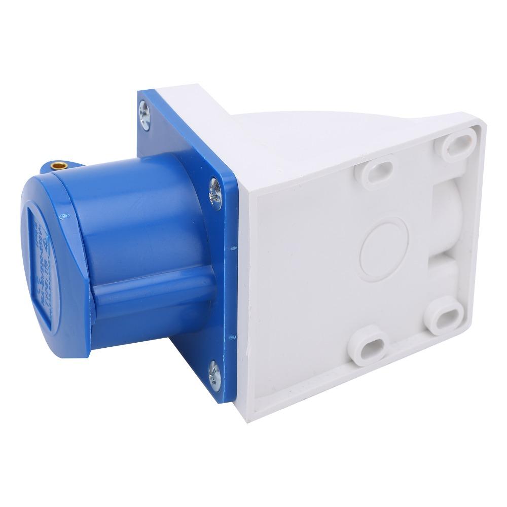Priză Industrială 16A 220-250V Ștecher Industrial din Plastic Priză Monofazată Montată la Suprafață