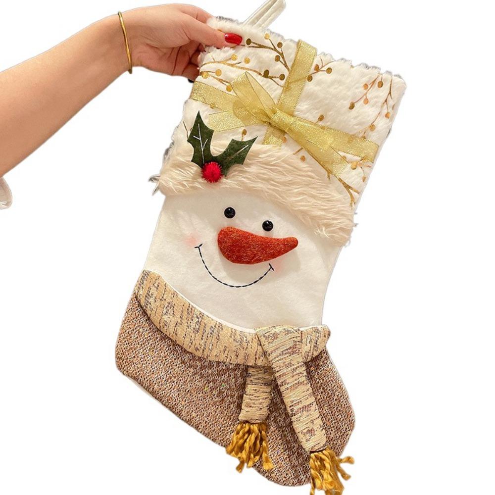 

Exquisite Christmas Candy Bag Hanging Xmas Tree Ornament Gift Home Decoration Christmas Socks Kids Style B