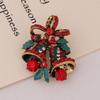 Christmas Vintage Alloy Brooch Premium Light Luxury Clothing Accessories Pin Jewelry Pearl Brooch Clothing