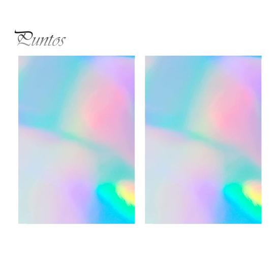 Holographic Vinyl for DIY Projects 2PCS Laminating Film, with Rainbow Shimmering Effect, Waterproof Festive Effect Sheets Scratch-Proof Precoated