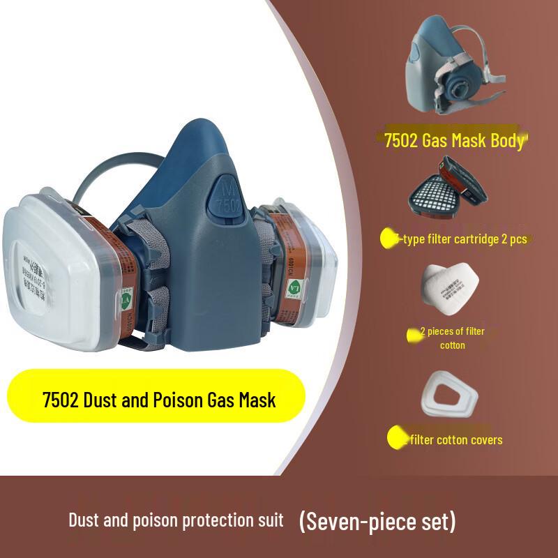 DAXTE 7502 Half-Face Respirator Mask Set