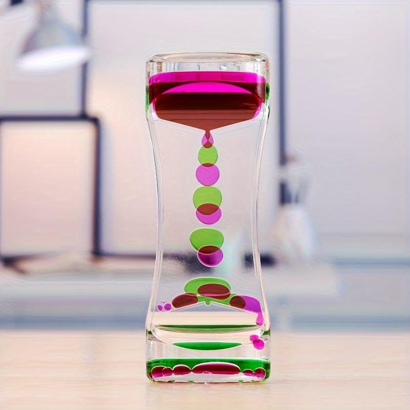 Party Decorations and Supplies Double-Color Sand Timer Crafts, Creative Home Decoration Oil Drop Art, No Electricity Required, Desktop Decoration