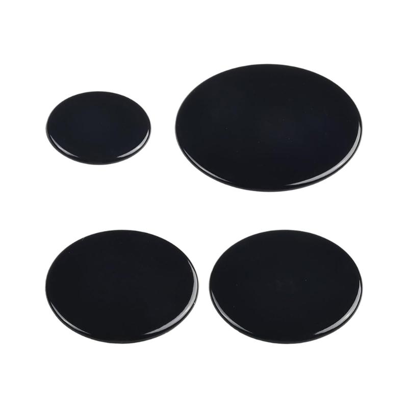 

Pack of 4 Gas Range Burners Crown Flame Caps Stove Flame Distributor Fire Cover Metal Texture Suitable for Kitchen Stove