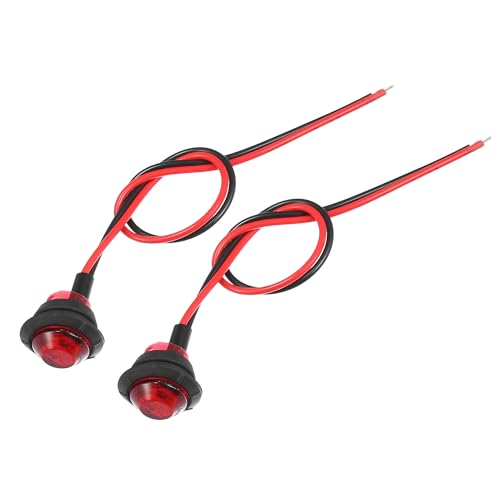 

TUCKBOLD LED Trailer Lights for Trucks 0.73 12V Plastic Waterproof | Marker Lights Red Set of 2