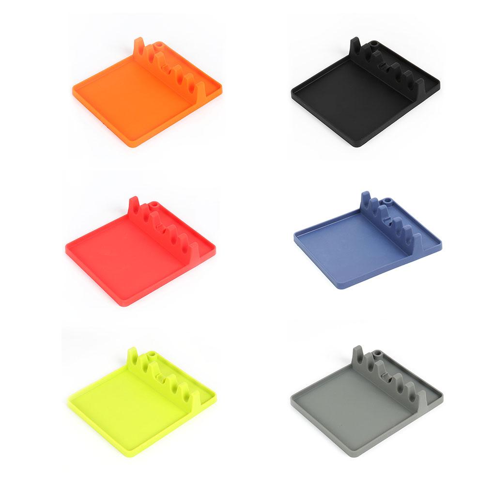 Kitchen Cooking Utensil Holder Silicone Utensil Rest Spoon Rest Utensil