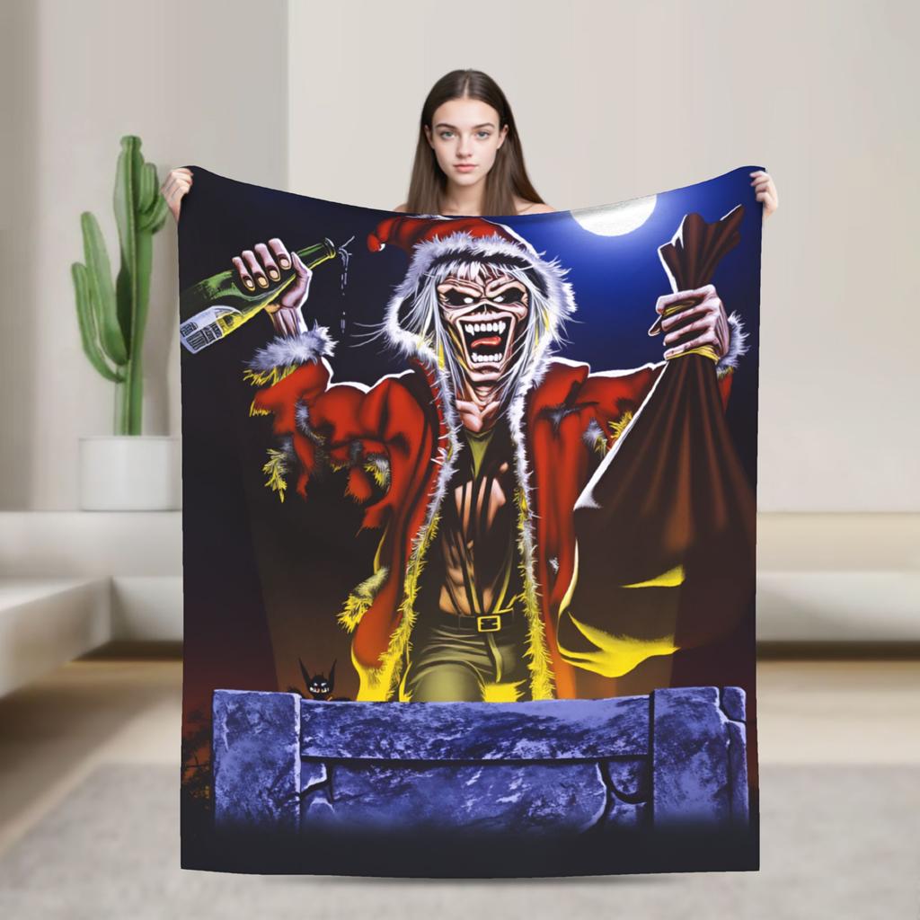 Band I-Iron M-Maidens Tour 2025  Blanket  Travel Flannel Throw Blanket For Living Room Warm Soft Quality Bedspread Gift Idea