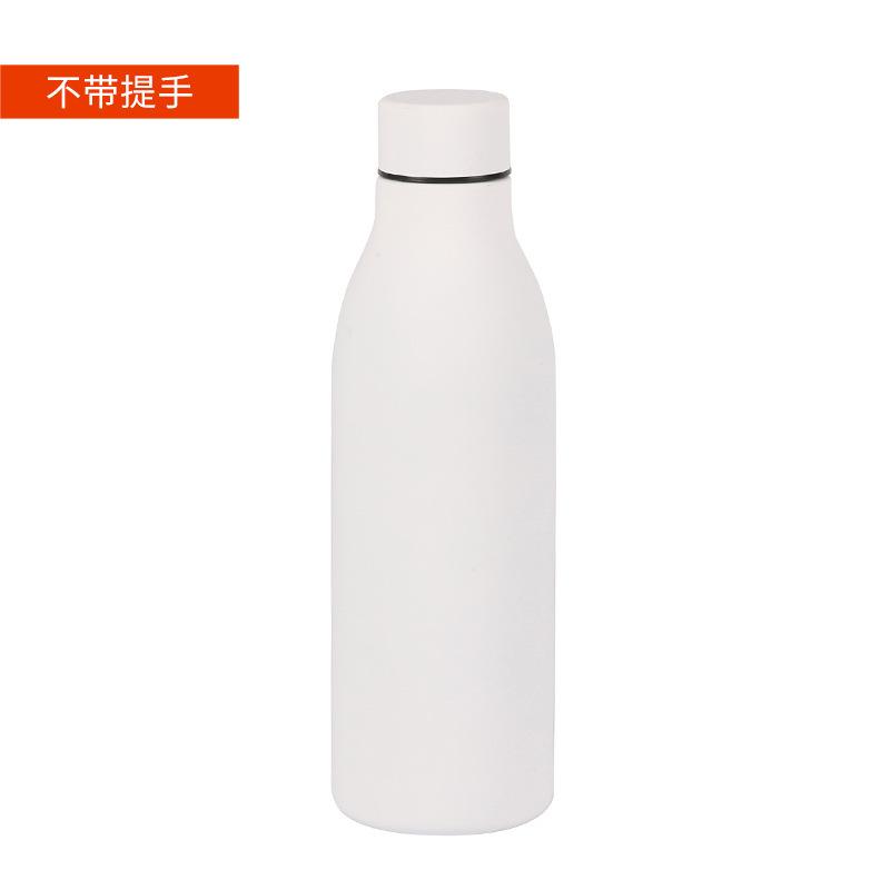 Schöner Griff Kleine Mundflasche 304 Edelstahl Thermosbecher Tragbarer Sportwasserbecher Geschenkbecher