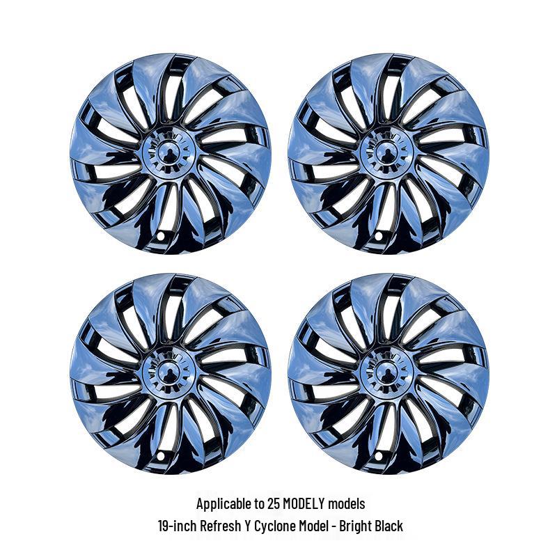 Tesla Model Y 19-Inch Cyclone Style Hub Cap - Wheel Modification Accessory