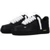 Nike Air Force 1 Abrasion Resistant Abrasion Resistant Low top Skateboard Shoes Unisex Black White CW2288-001(Team91- )