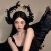 Sun Feather Headband Goddess Lolita Hair Bands Creative Angel Wing Hair Hoop  Wash Face