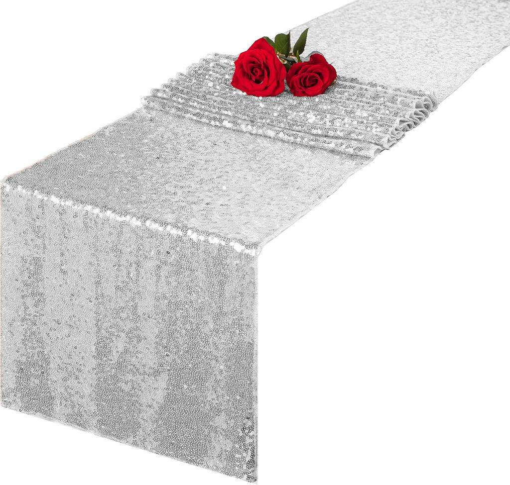 Sequin Table Runner Glitter Gold For Wedding Banquet Holiday Birthday Party Baby Shower Bridal Shower Engagement Decor