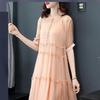 Chiffon Dresses Women's Summer Elegant Loose Large Size Temperament Thin Medium-length Dresses
