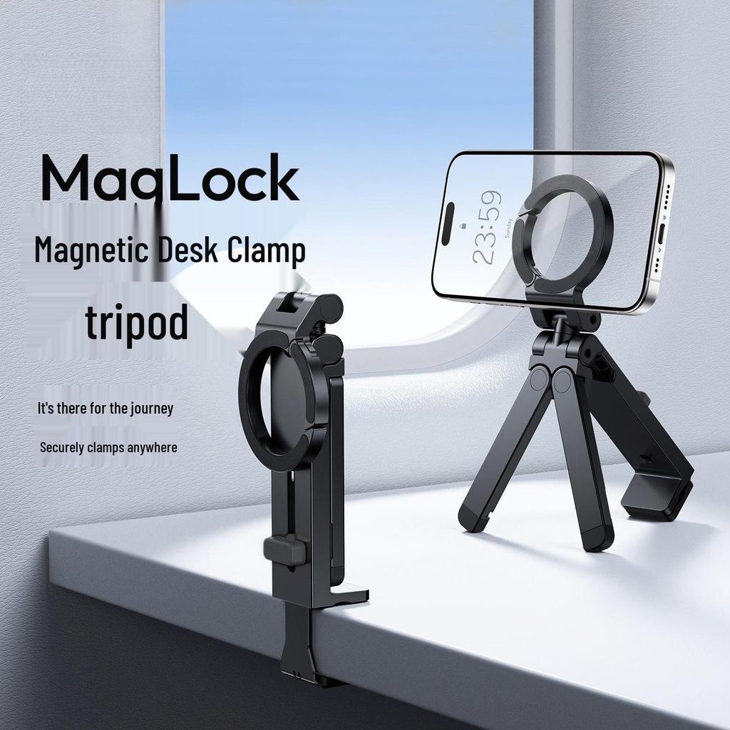Aluminum Foldable Rotating Travel Phone Holder for Desk and Transportation