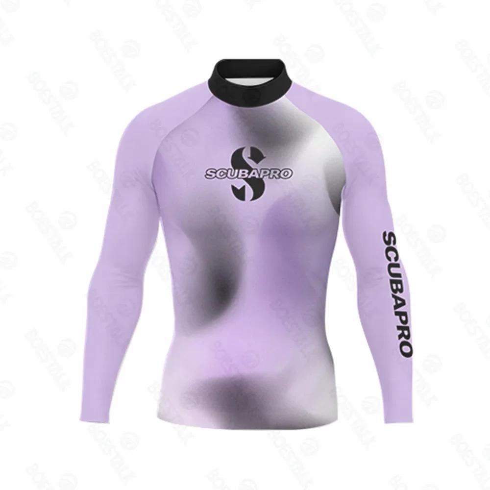 Cross-border special for printed long-sleeved surf suits, tight anti-chlorine wetsuits, beach sunscreen jellyfish suits