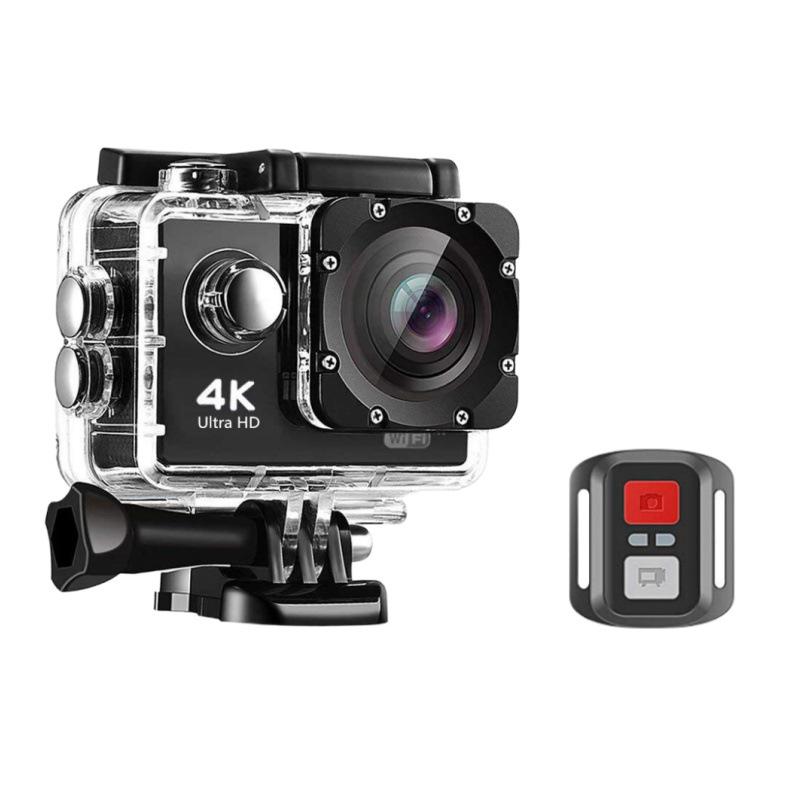 CrossD800R 4K HD Sports Camera with Remote, WiFi & Waterproof for Outdoor Cycling
