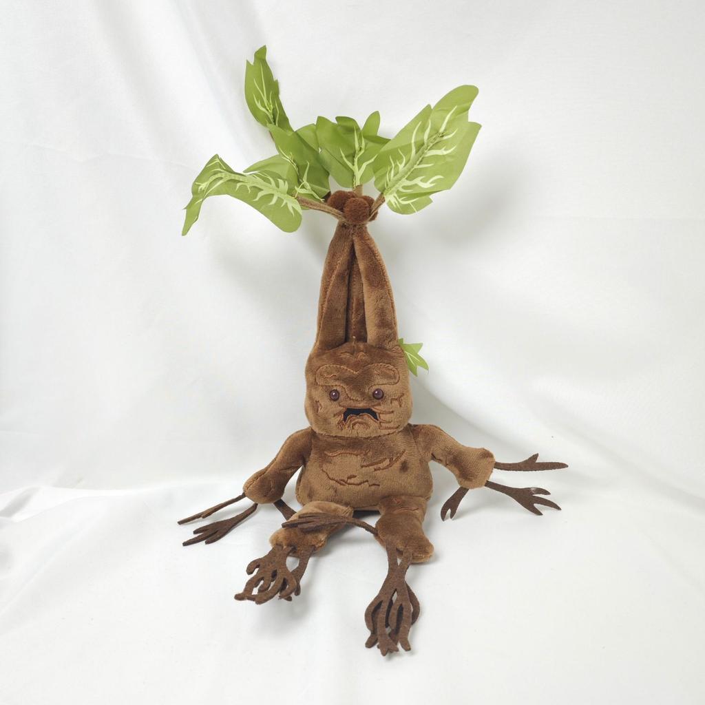 Harry Potter Mandragora Peluche Giocattolo Bambola Mostro Albero Statuetta, Effetto Sonoro Pianto Urlo, Modello Pianta Radice Morbida, Divertente Regalo Sollievo dallo Stress, 35cm