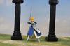 [Good in three directions] Impressive figma Arts Diorama Photography Figures and Accessories Ancient Greek and Roman Style Pillars (Black 23cm x 2)